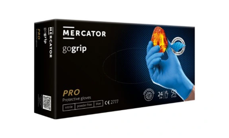  Mercator Go Grip  Blue Rękawiczki jednorazowe nitrylowe XXL 50 szt.Niebieskie 